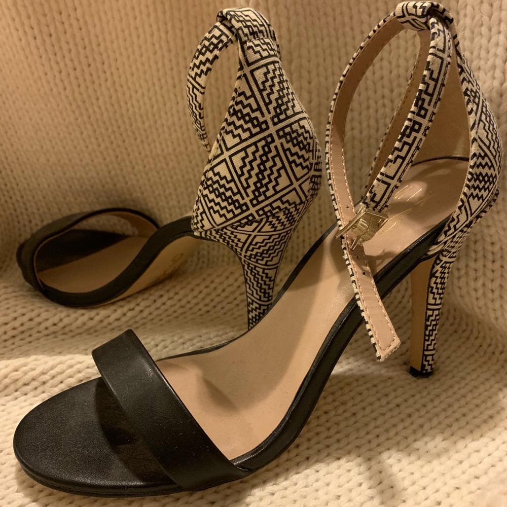 Brand New Mix No 6 Patterned Strappy Heel